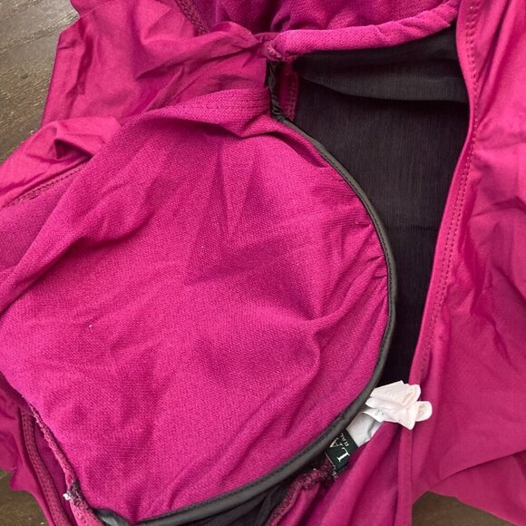 Lauren Ralph Lauren Ruffle Ruched One Piece Swimsuit 16 Fuchsia Pink Slimming - Picture 13 of 14